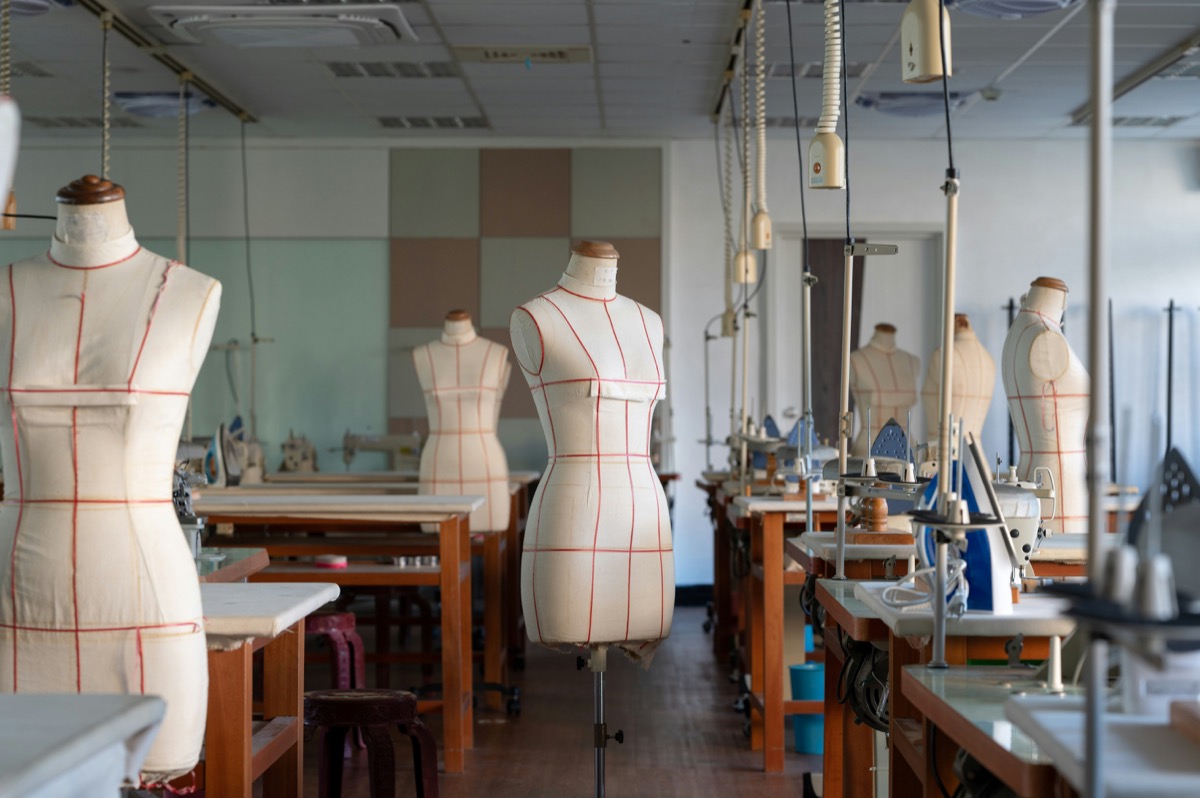 Dressmaker forms · cutting room