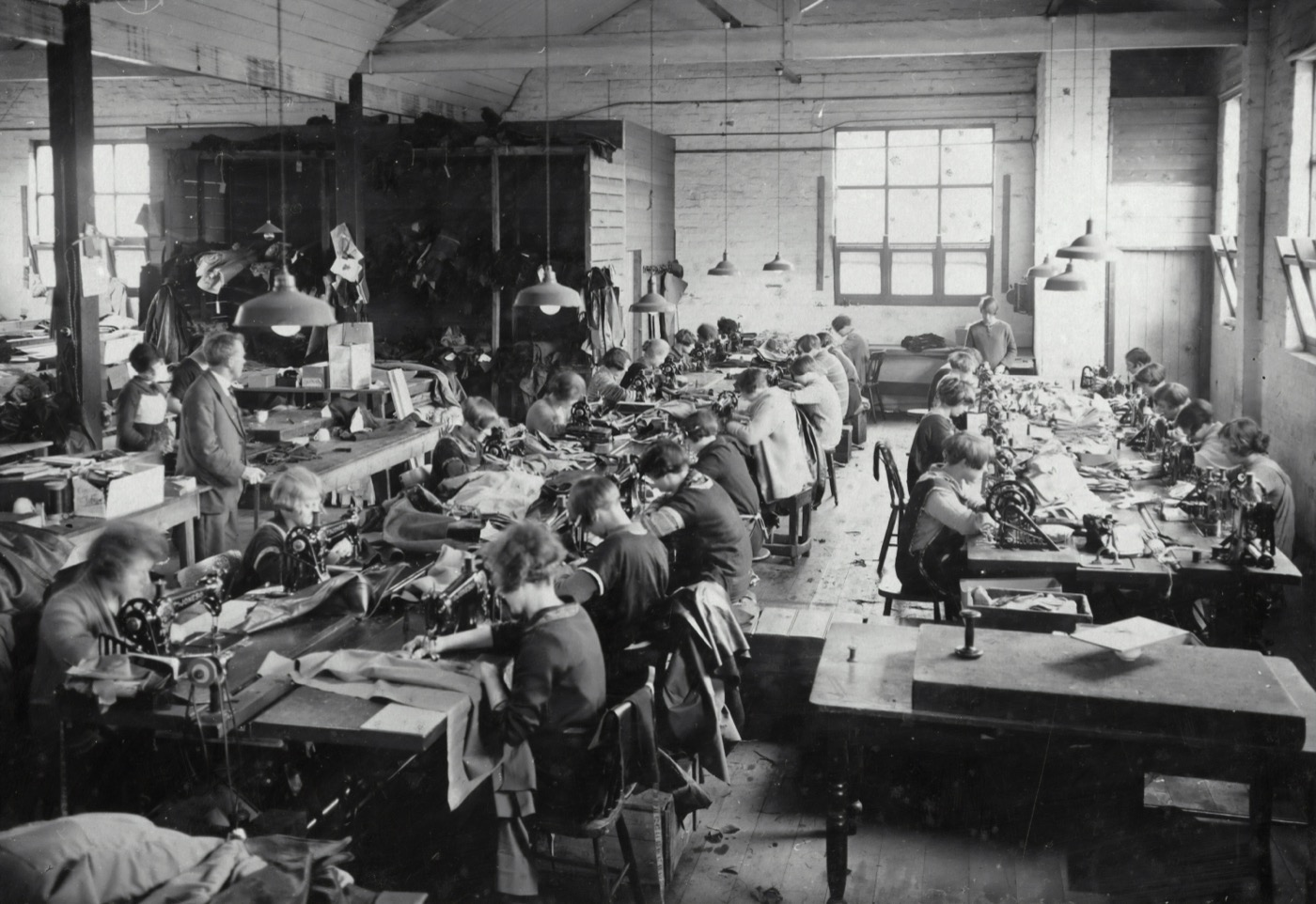 A century ago, a workroom that looked exactly like this one.