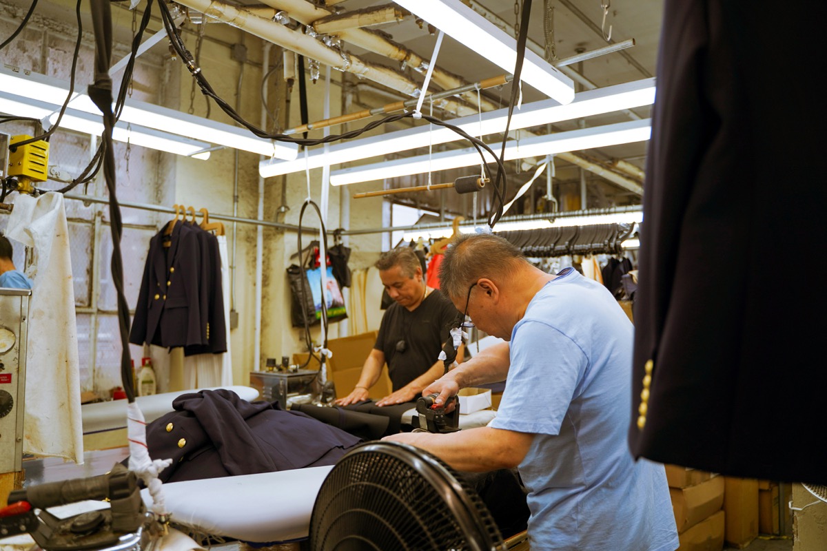 Pressing day — the FW25 batch finally settles.